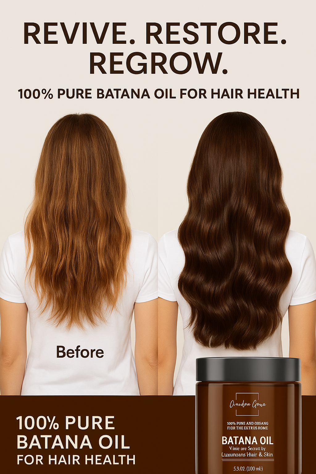 Canadian Grace - Canadian Grace Premium 100% Organic Batana Oil – Raw & Authentic from the Misquita, Honduras for Hair Growth & Skin Nourishment