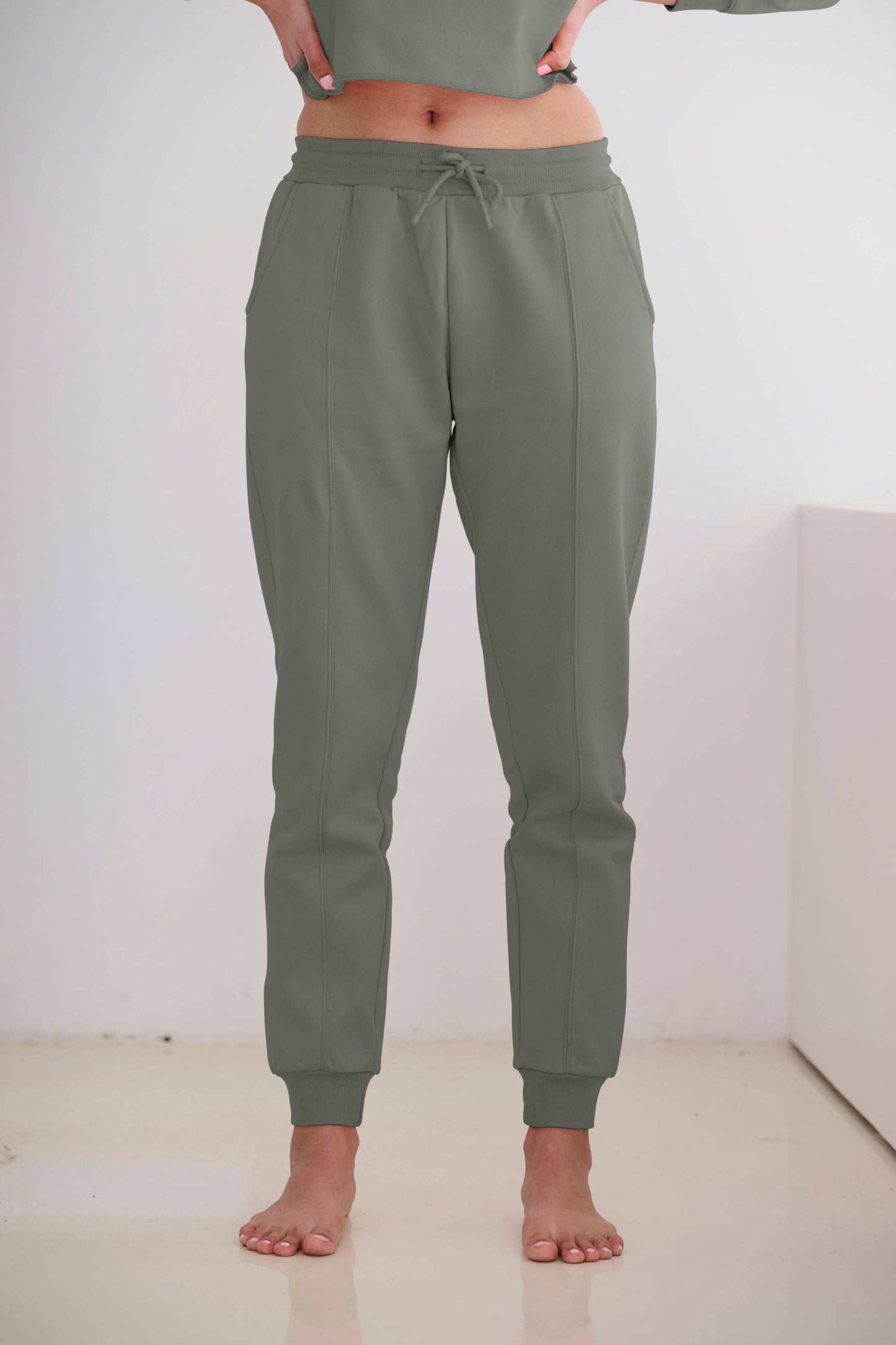 Revive Loungewear - High Waisted Jogger - Khaki