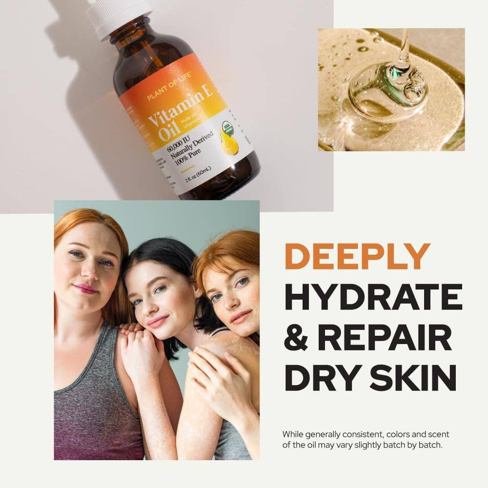 Plant of Life - Vitamin E Oil | Natural | Face, Skin & Hair Care |Tocopherol