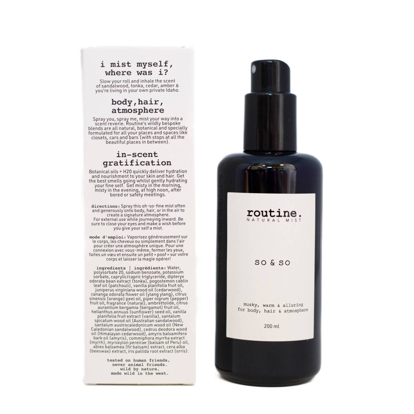 Routine - NEW! So & So 200ml Body, Hair & Atmosphere Mist