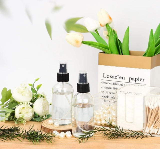 Clear Glass Spray Bottle 4oz