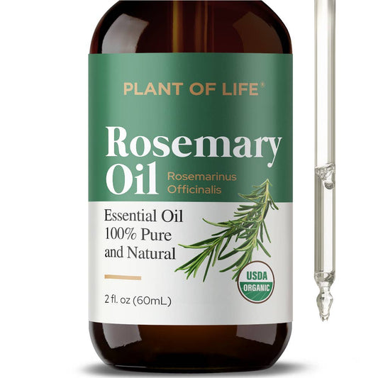 Plant of Life - Rosemary Essential Oil for Aromatherapy Hair, Skin, & Nails