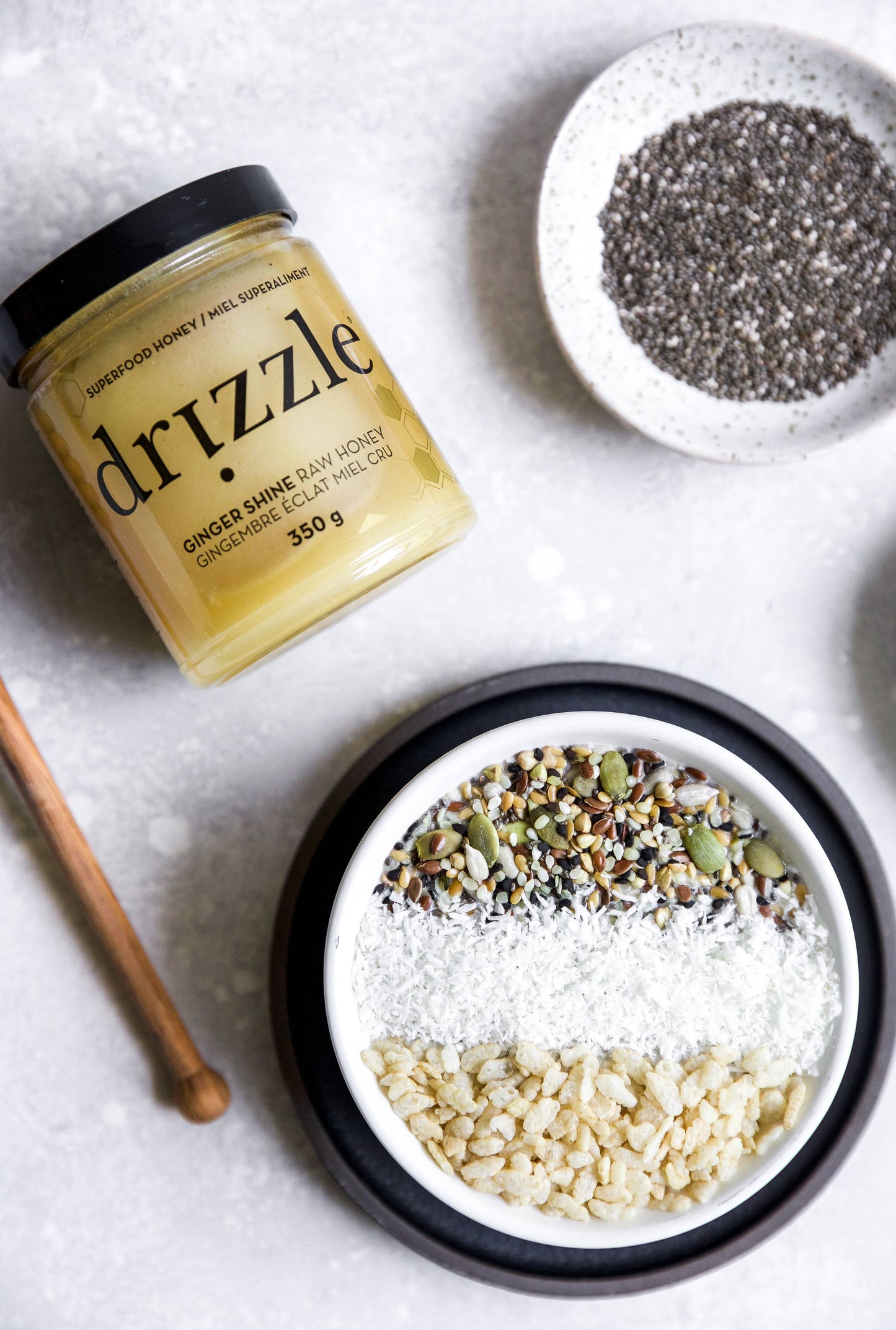Drizzle Honey - Ginger Shine Superfood Honey – 350 g (12 oz)