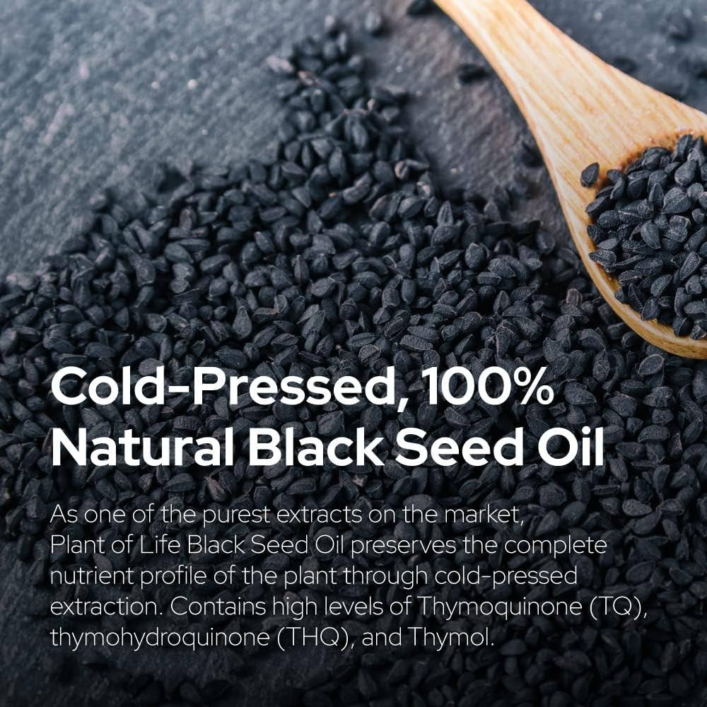 Plant of Life - Black Seed Oil| Pure Plant-Based - Nigella Sativa Cumin Seed