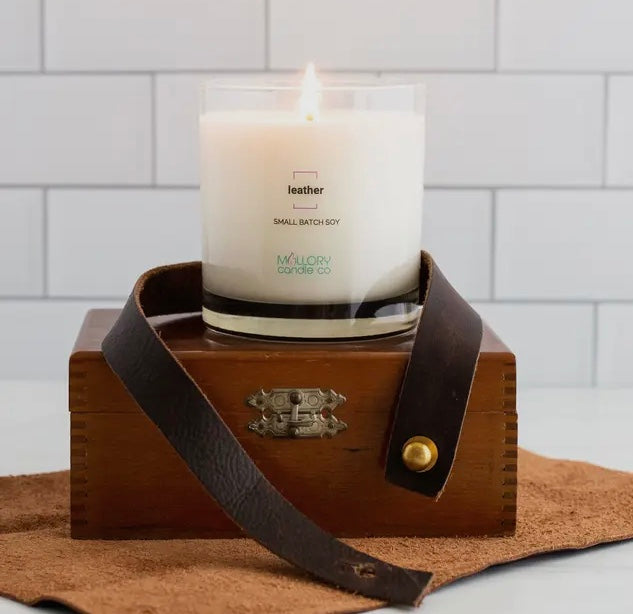 Leather Soy Candle