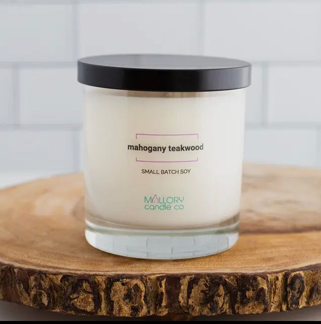 Mahogany Teakwood Soy Candle