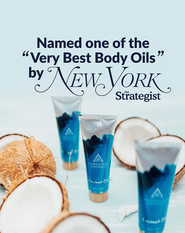 Coconut Oil 3.4 oz Travel-Ready Tube