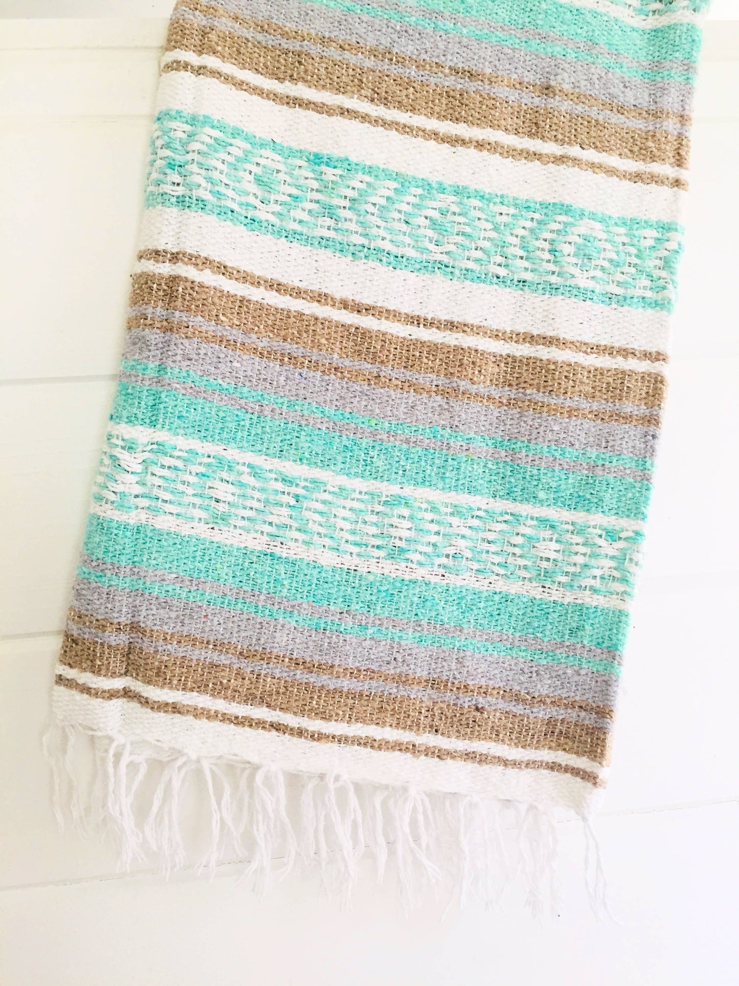 Throw Blanket - Mexican Blanket - Desert Waters