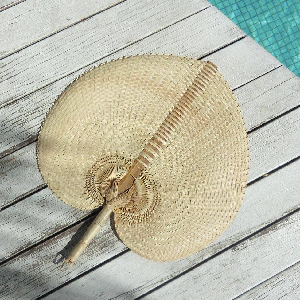 Balinese Woven Hand Fan Ono - LARGE