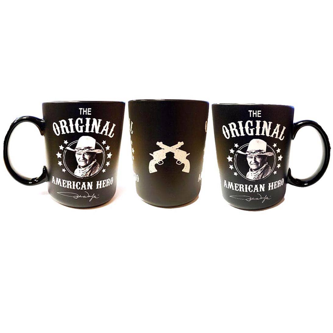 Mug John Wayne Black & White Established