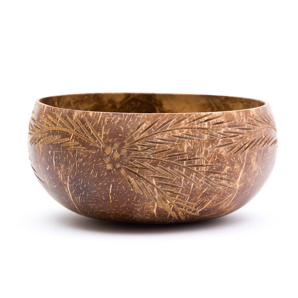 Palm Leaves Coconut Bowl