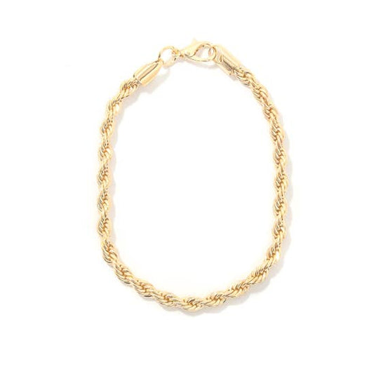 Intricate Braid Chainlink Bracelet - Gold