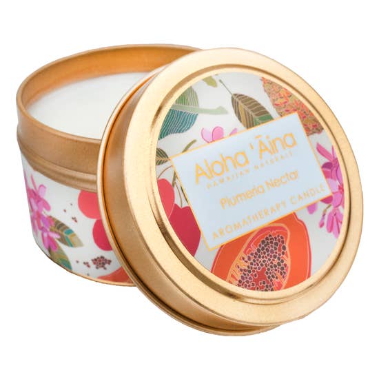 Plumeria Nectar Gold Tin Candle