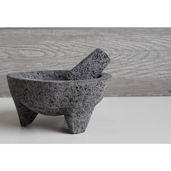 7'' Molcajete with Tortilla Basket