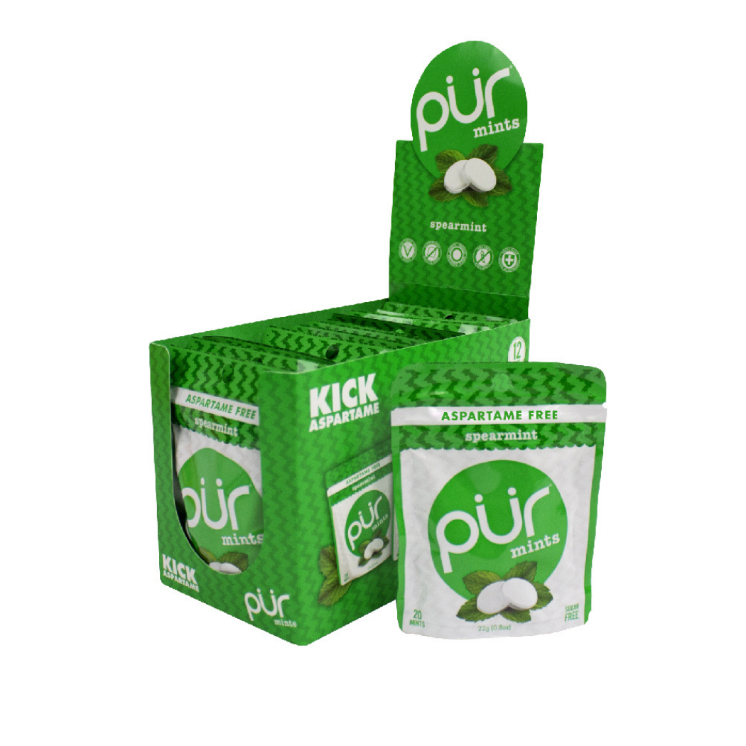 PUR 100% Xylitol Mints, Spearmint