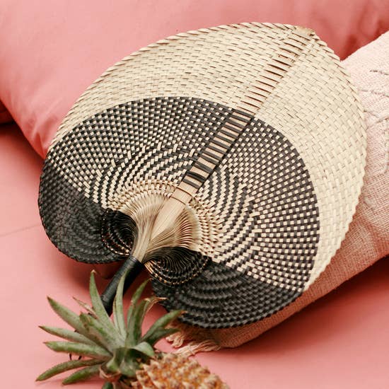 Balinese Woven Hand Fan "Shiva" LARGE