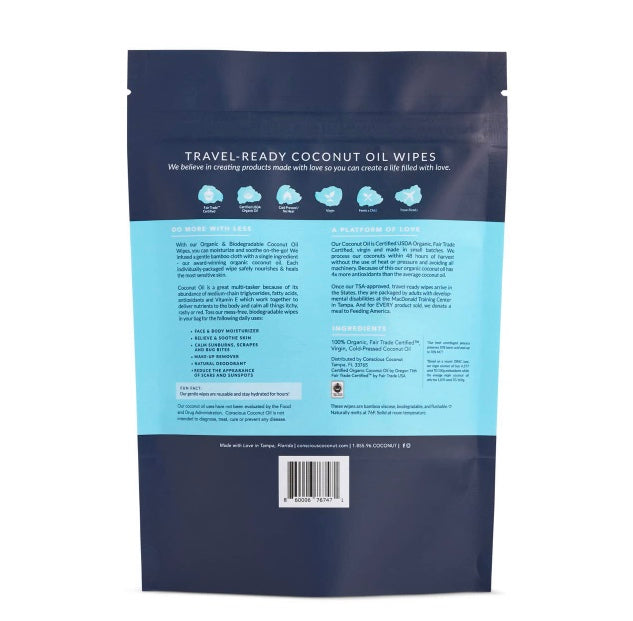 Coconut Oil Wipes
