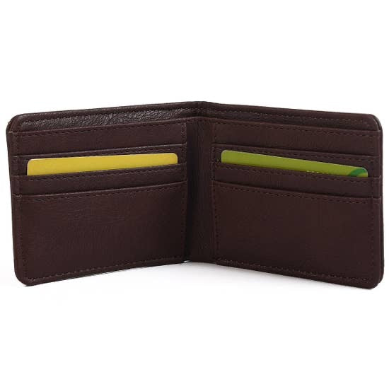 Leather Dual Wallet- Brown