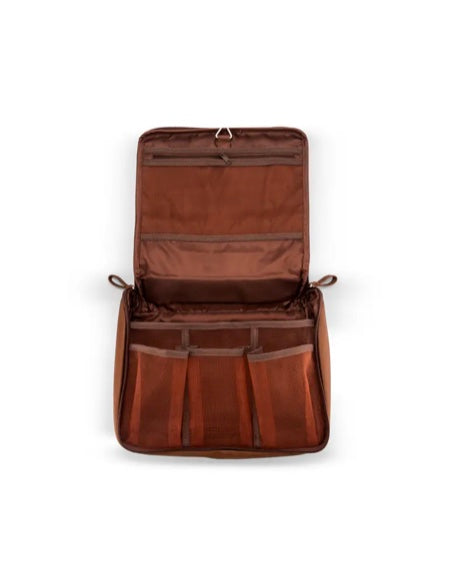 Men’s Hanging Travel Toiletry Bag - Light Brown Canvas