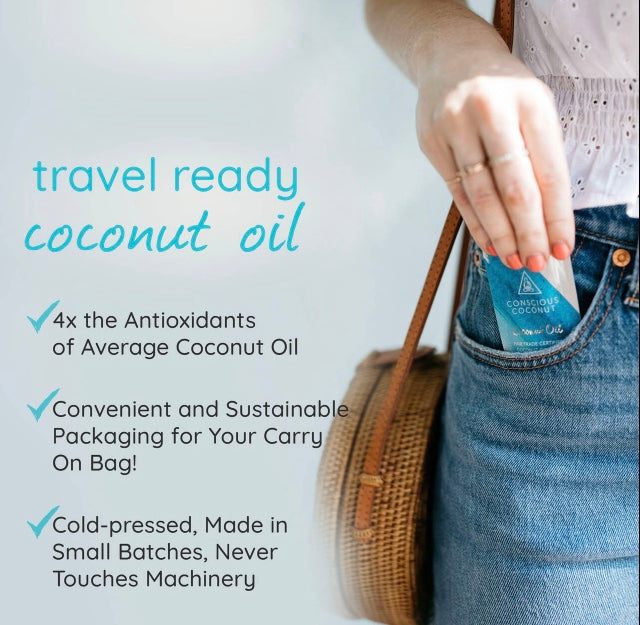 Organic Coconut Oil Packets (5 Individual Packets)