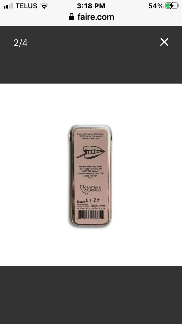 Lumber (Sweet Cinnamon Toothpicks)