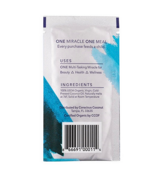 Organic Coconut Oil Packets (5 Individual Packets)