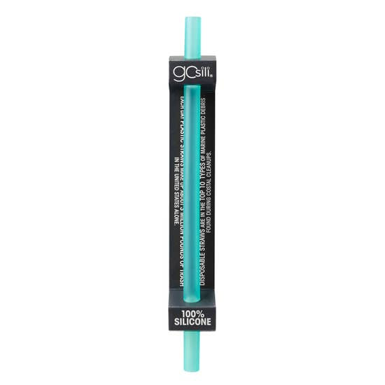 Silicone Straw- Standard (Blue)