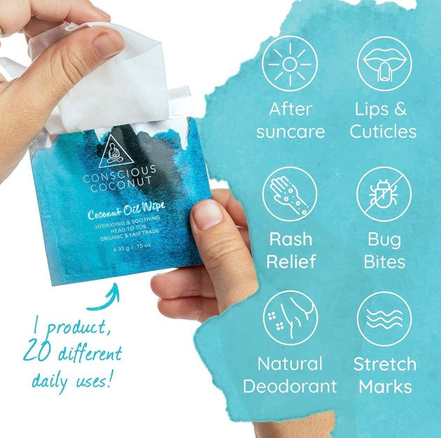 Coconut Oil Wipes