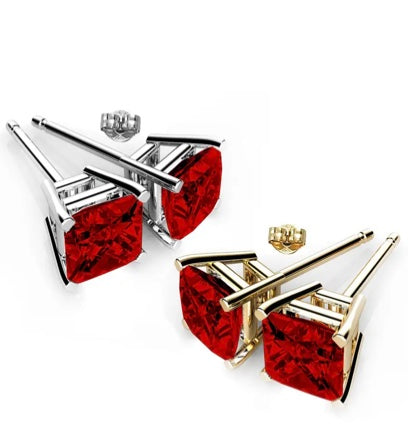 Swarovski Crystal Elements Square Princess Cut Earrings