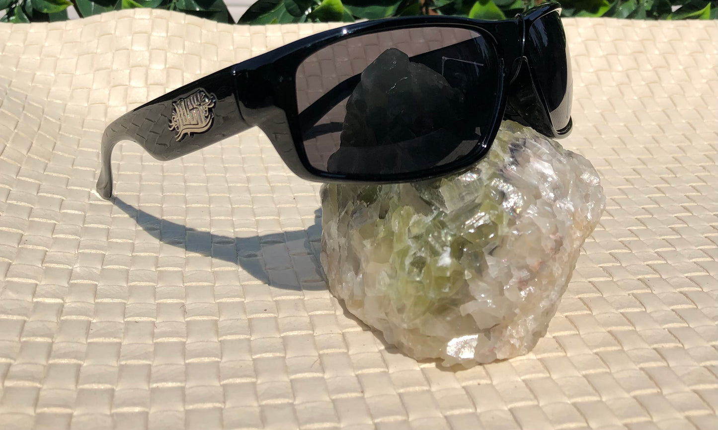 LOCS POLISHED BLACK MEN'S SUNGLASSES