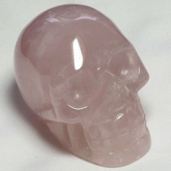 Rose Quartz Skull
