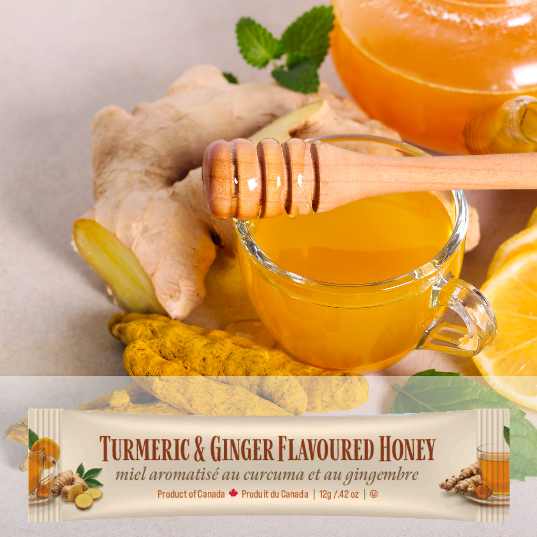 Tu-Bees Honey & Beeswax Candles - Honey Squeeze Pack - Turmeric & Ginger Flavoured - OU Kosher