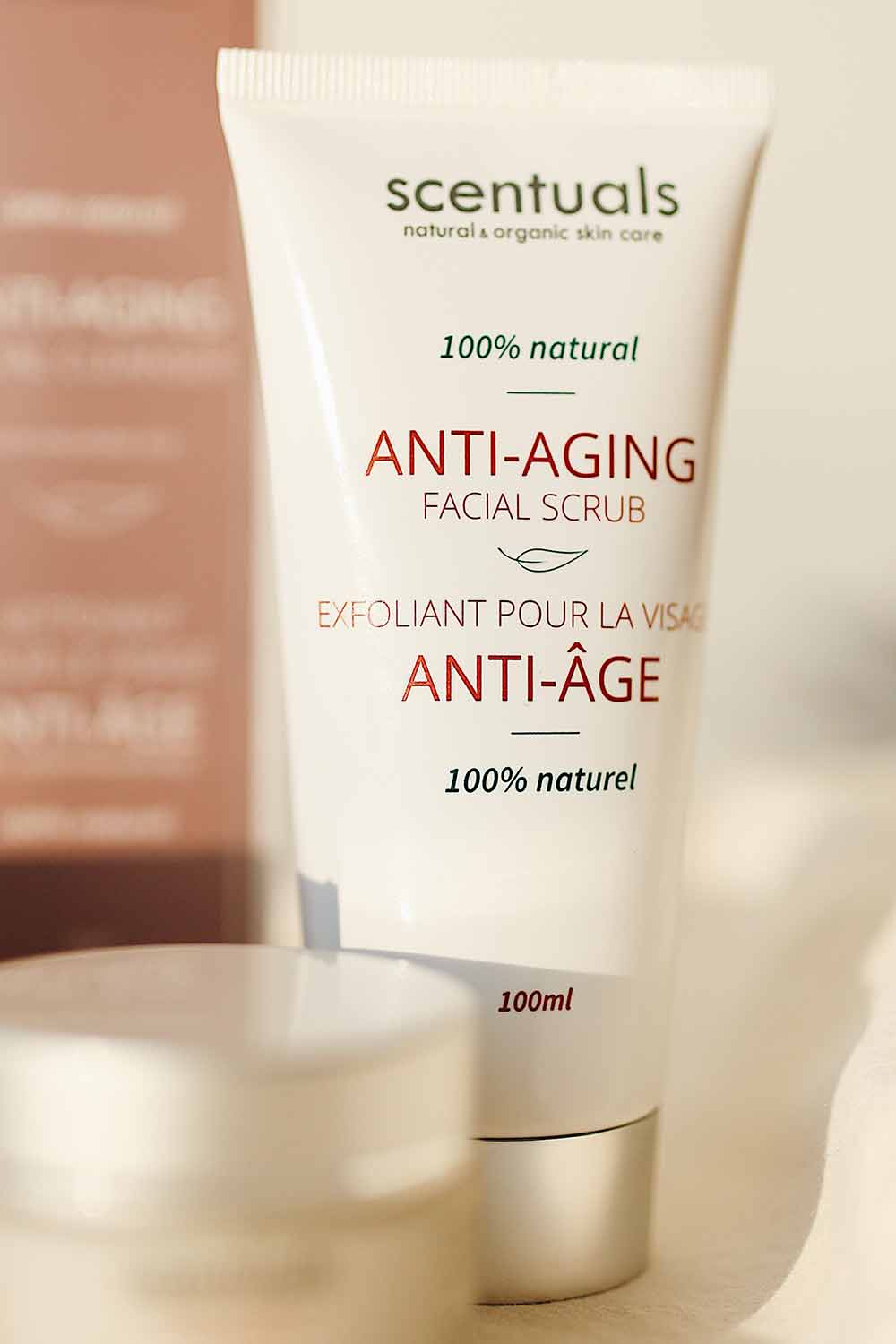 Scentuals Natural & Organic Skin Care - Anti-Aging Facial Scrub 100% Natural 3.4oz 100ml