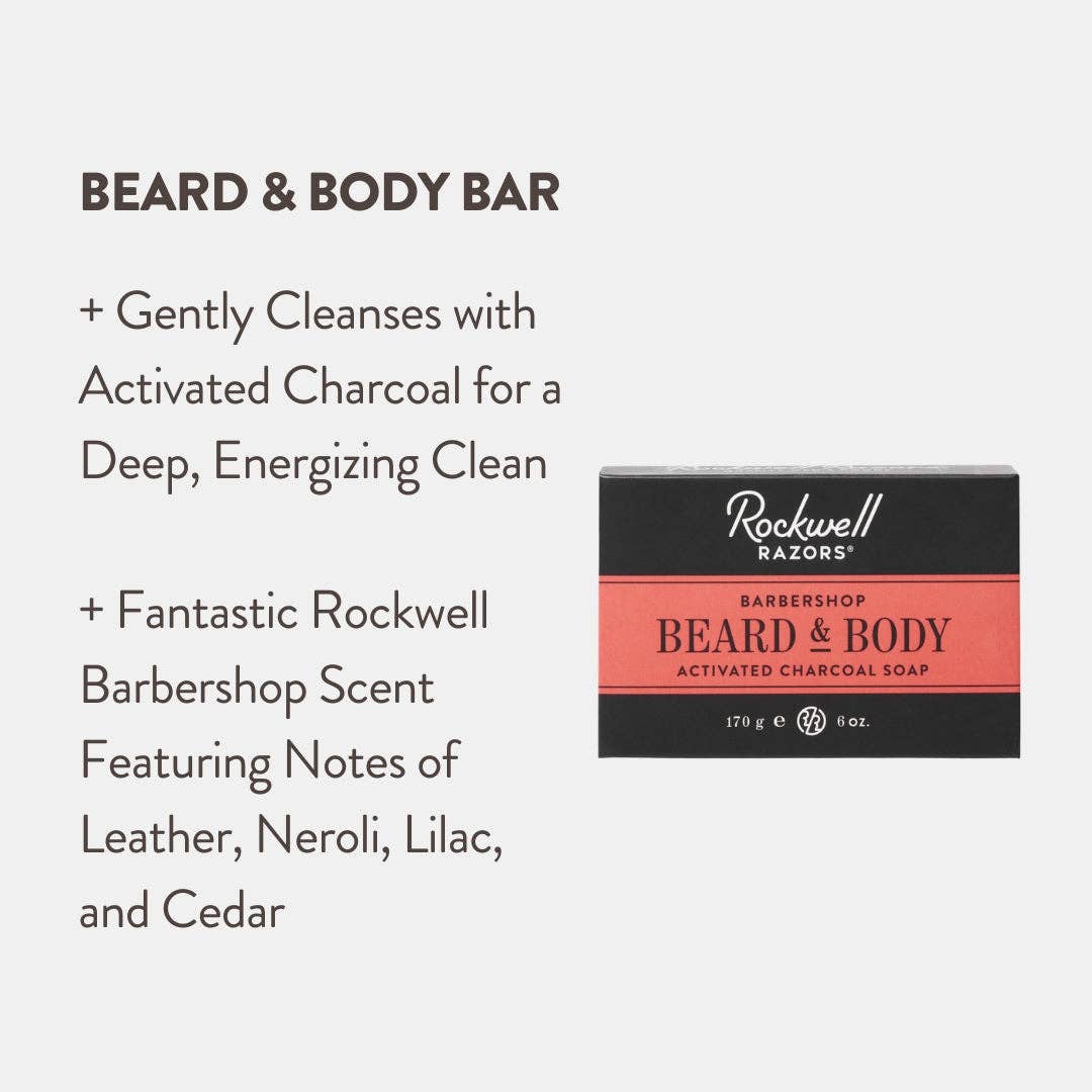 Rockwell Originals - Rockwell Beard and Body Bar Soap - Barbershop Scent