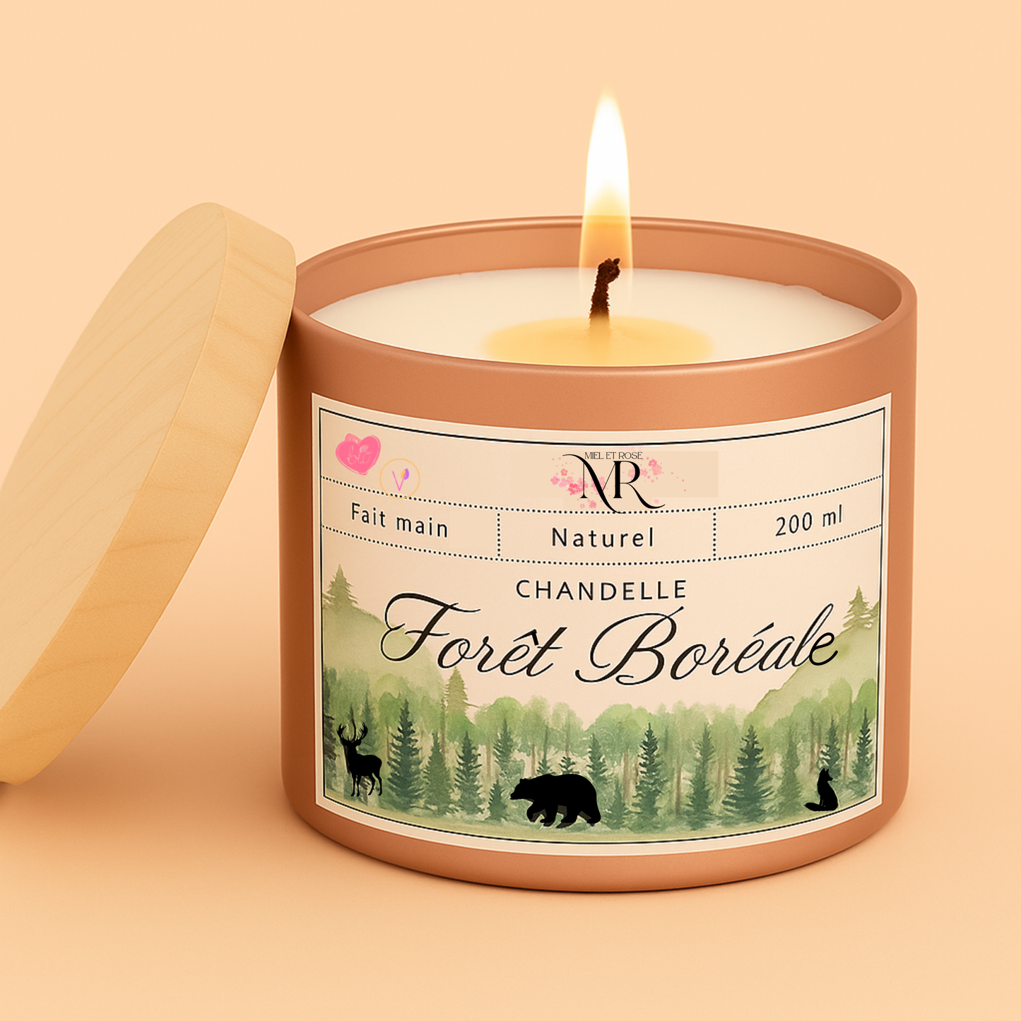 Miel et Rose - Natural candle – Boreal Forest