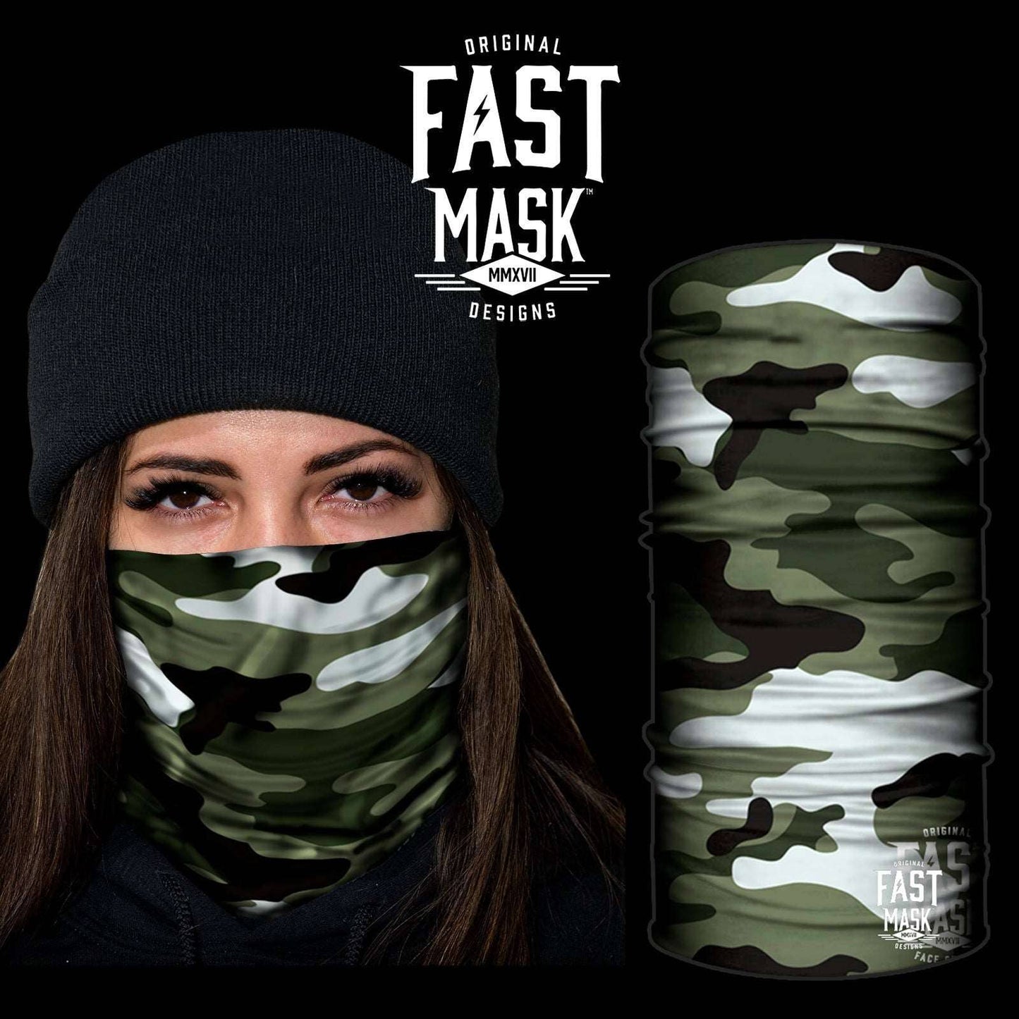 Live Fast Gear - Classic Camo Neck Gaiter * Now With Sewn Edges*