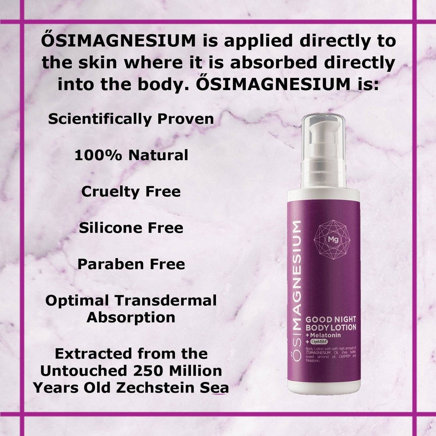 Healthy Energy Amazing Life - ŐSIMAGNESIUM Body Lotion + Melatonin + OptiMSM - 6.76oz