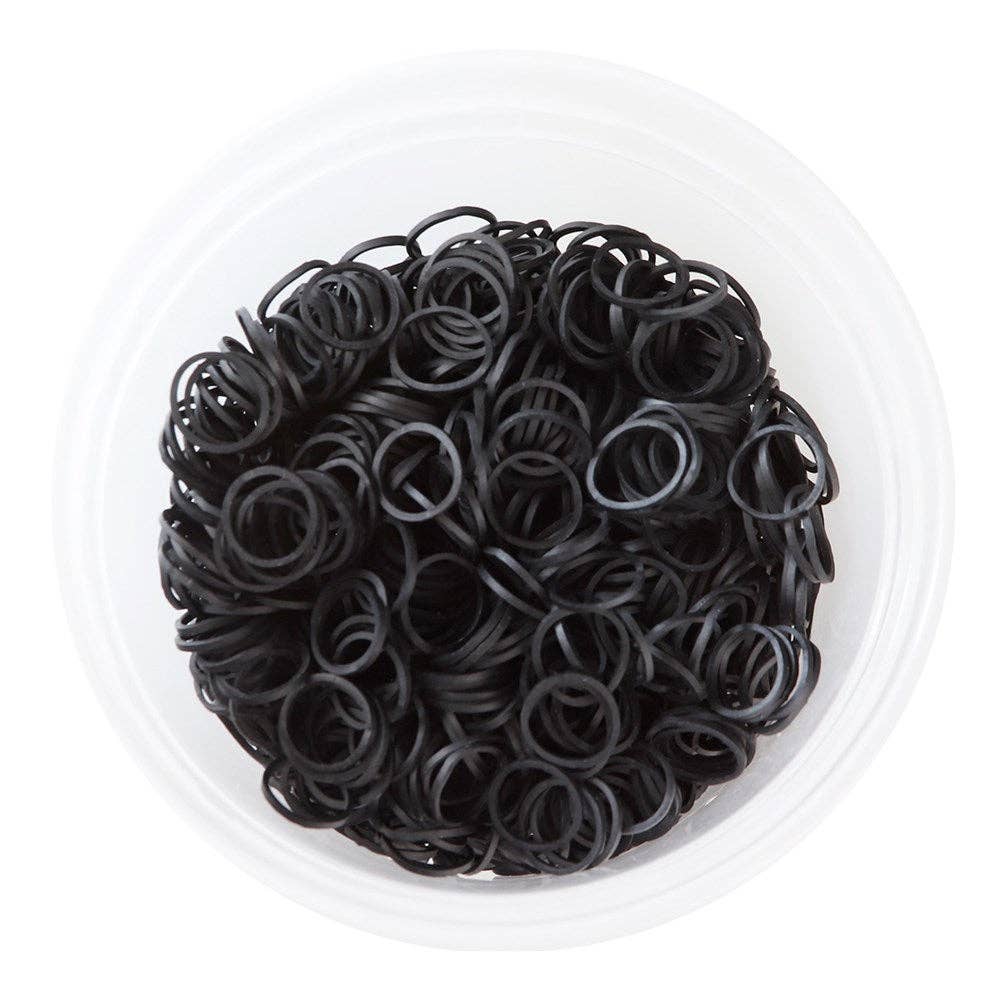 Josriel's Beauty Supply - KIM & C 1000pcs Rubber Bands  (Assorted & Black)