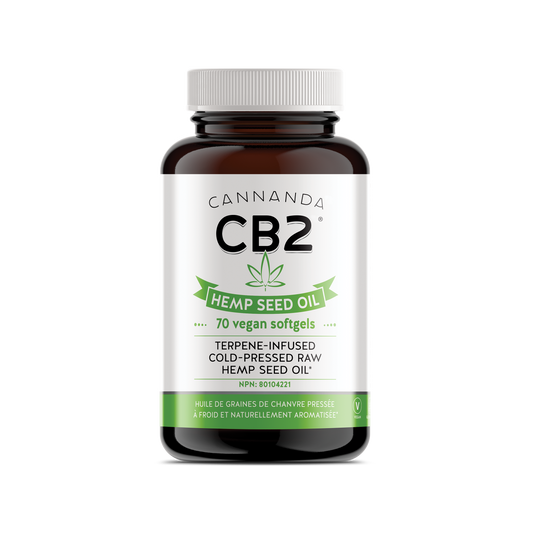 Cannanda - CB2 HEMP SEED OIL >> Vegan Softgels (70 Vegan Softgels)