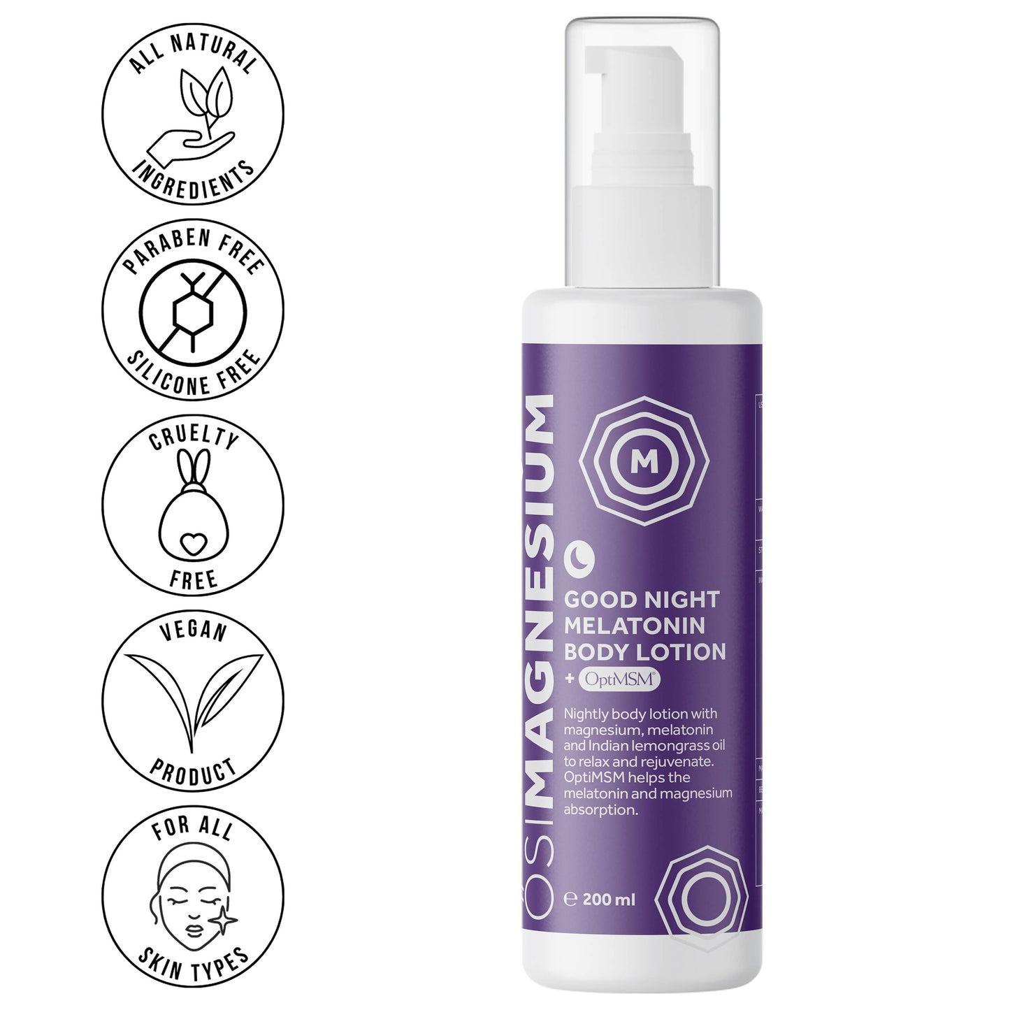 Healthy Energy Amazing Life - ŐSIMAGNESIUM Body Lotion + Melatonin + OptiMSM - 6.76oz