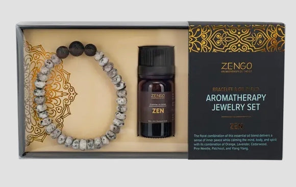 Zengo Aromatherapy Jewelry + Oil Set