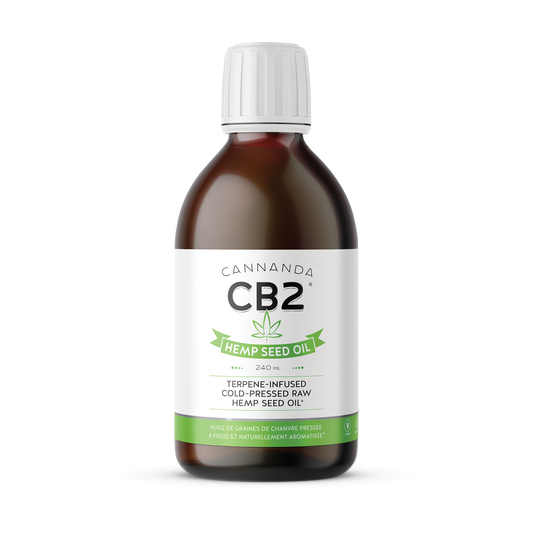 Cannanda - CB2 HEMP SEED OIL (240 mL) - for Pain, Sleep, and Anxiety
