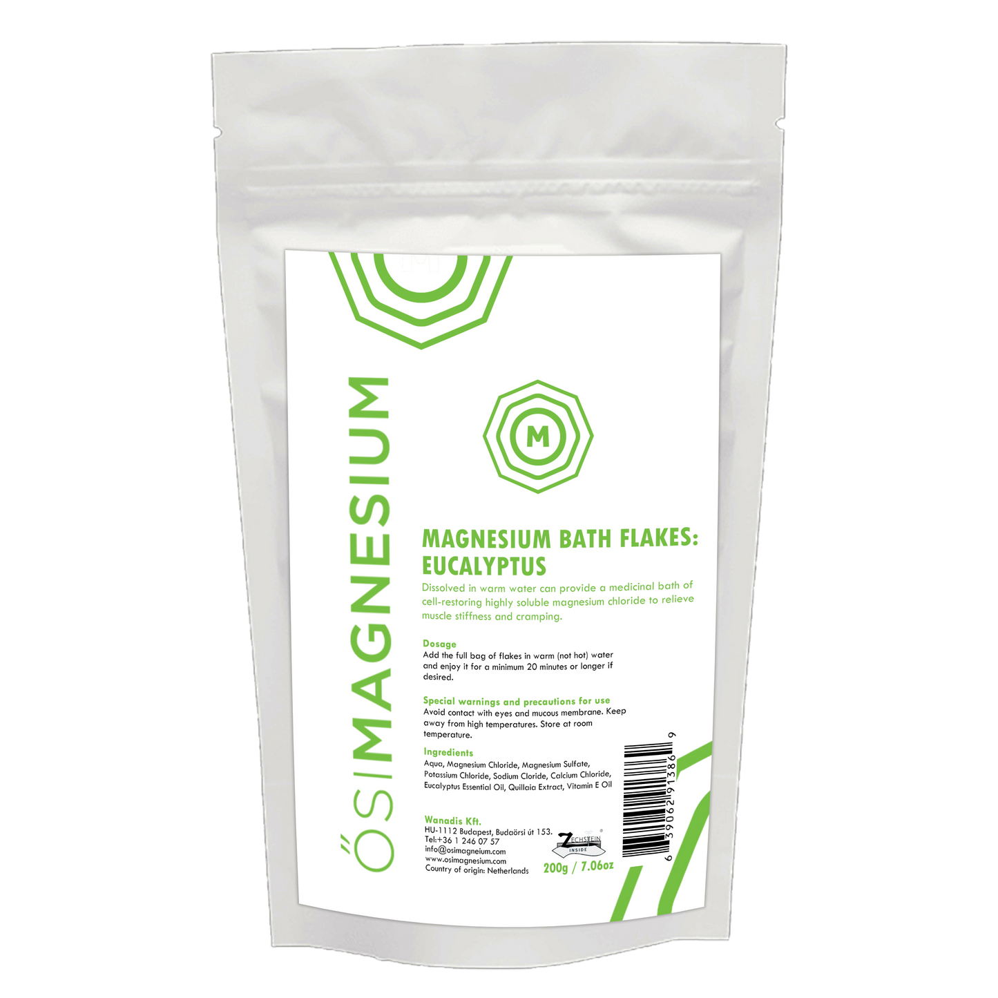 Healthy Energy Amazing Life - ŐSIMAGNESIUM Bath Flakes with Eucalyptus Essential Oil