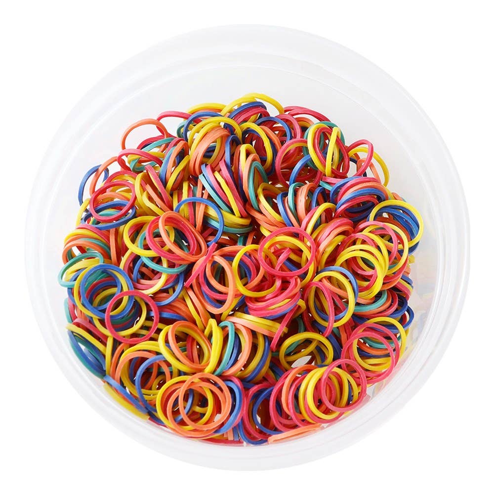 Josriel's Beauty Supply - KIM & C 1000pcs Rubber Bands  (Assorted & Black)