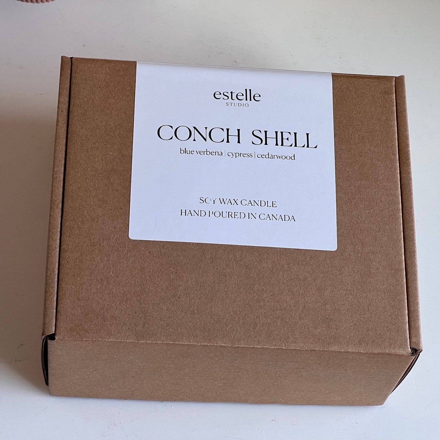 Estelle Studio - Conch Shell Container Soy Wax Candle