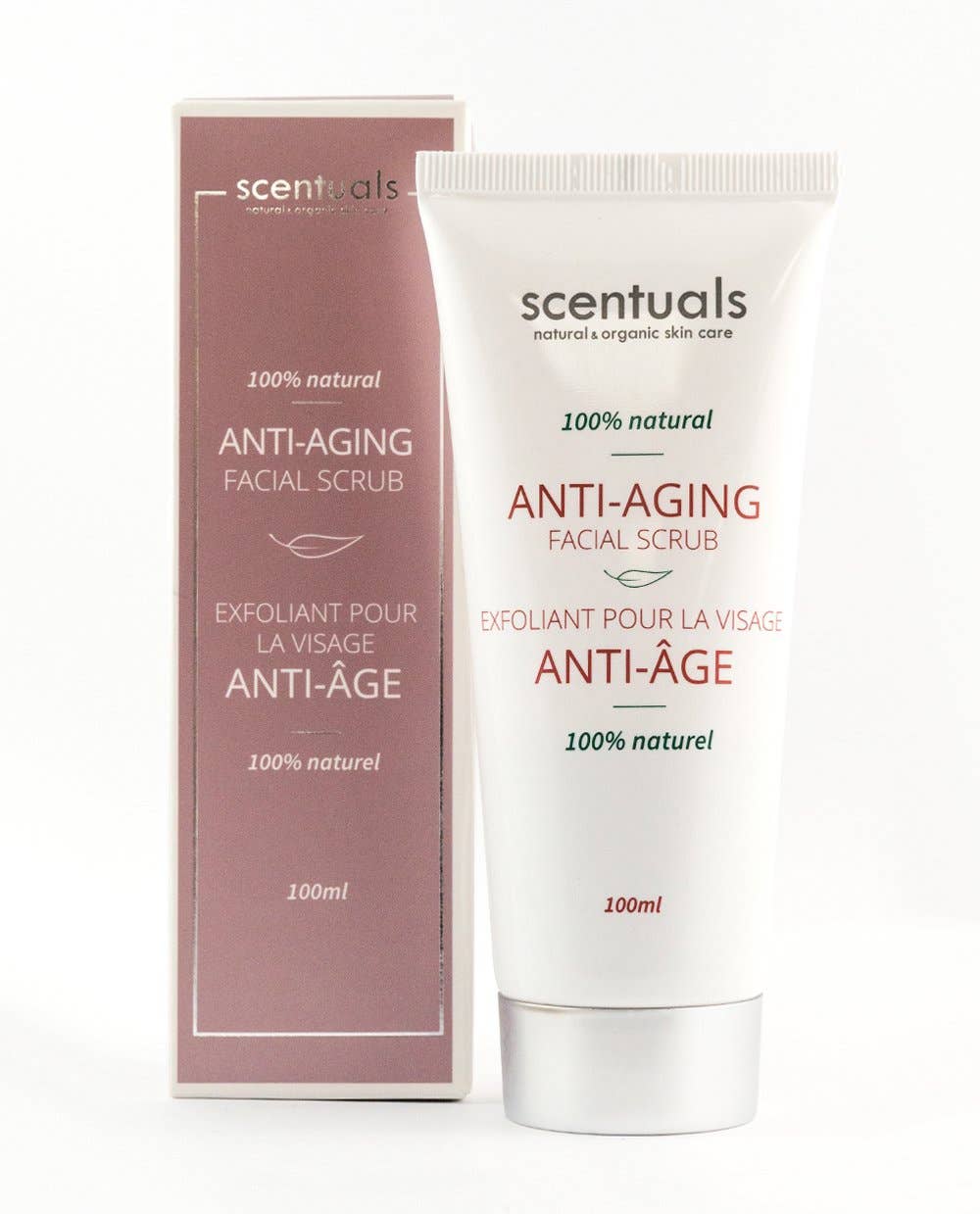 Scentuals Natural & Organic Skin Care - Anti-Aging Facial Scrub 100% Natural 3.4oz 100ml