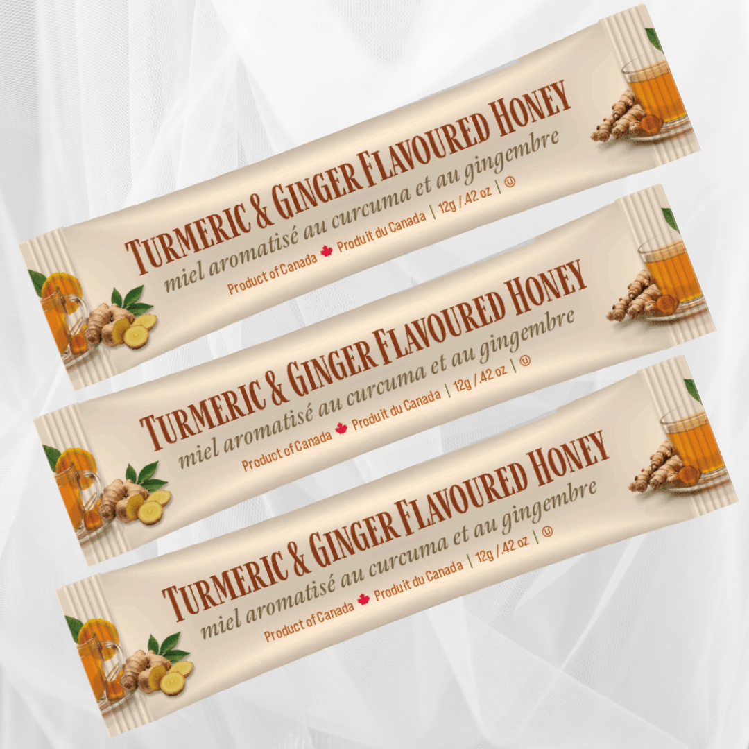 Tu-Bees Honey & Beeswax Candles - Honey Squeeze Pack - Turmeric & Ginger Flavoured - OU Kosher