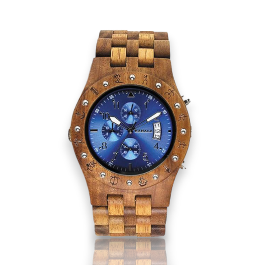 HANDMADE QUARTZ WOODEN WATCH WITH ASIAN KOA ASIAN MANGO