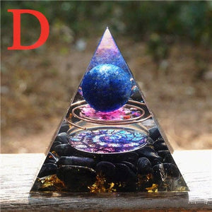 Orgone Pyramid Positive Energy Generator Crystal Decor