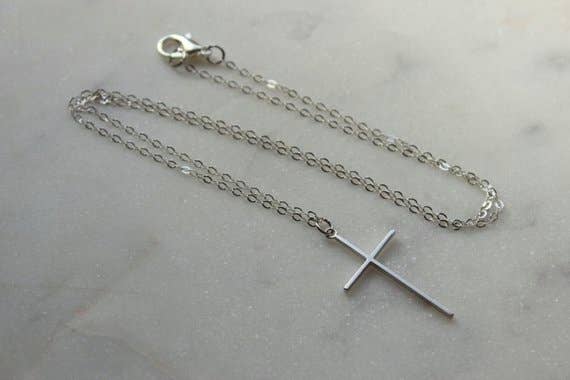 Silver Cross Necklace